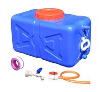 Sharplace Réservoir d'eau Utilitaire, Carafe étanche et réutilisable, avec Robinet et Seau de Rangement Horizontal pour Camping Camping-Car, Bleu 30 Kg