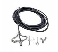 Sharplace Ressort de Nettoyage de Canalisation Flexible pour Débouchage d'Égout Tête à Chaîne Rotative Outil de Désincrustation Convient pour Entretien Plombier Bâtiment Usage Domestique, 20M