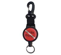 Sharplace Rétracteur de Matériel de sous-Marine Support de Régulateur de Extensible, Rouge + Noir, Aile de Crochet