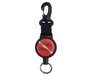 Sharplace Rétracteur de Matériel de sous-Marine Support de Régulateur de Extensible, Rouge + Noir, Aile de Crochet