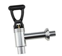 Sharplace Robinet de distribution d'eau pour boissons chaudes et café, en acier inoxydable, pour la maison et, Noir 9.8 Cm X 1.6 Cm