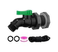 Sharplace Robinet pour Baril Pluie, inverseur pour Baril d'eau, connecteur 3/4 po, Installation Simple, Robinet d'eau Pluie Professionnel pour, 2.54 Cm