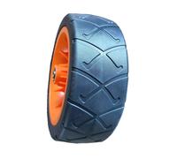 Sharplace Roue Solide en PVC pour Chariots de Jardin, pivotante à 360°, pièces de réparation, Robuste, multifonctionnelle, pour terrains boueux, avec roulements, Orange 19x7cm