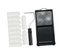 Sharplace Rouleau à Peinture de 4 Pouces Encadré avec Couvercle, Plateau à Roulement Lisse, Brosse Murale