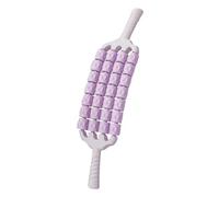 Sharplace Rouleau de massage à 4 rangées pour fascias, outil de massage manuel flexible et portable pour mollets, pour la taille, le ventre et le cou, Violet