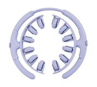 Sharplace Rouleau de Massage Musculaire pour Jambes avec 12 Roues, Compact et détachable, pour Mollets et Bras, 28 x 26 x 4 cm, Tension réglable Polyvalente, Bleu