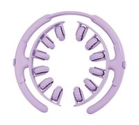 Sharplace Rouleau de Massage Musculaire pour Jambes avec 12 Roues, Compact et détachable, pour Mollets et Bras, 28 x 26 x 4 cm, Tension réglable Polyvalente, Violet