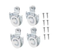 Sharplace Roulettes de porte de placard en aluminium, avec vis, pour armoire, 4 Pièces