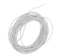 Sharplace Ruban Chaîne Perlée en Plastique Couture Bordures Ornements Bricolage, Argenté