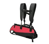 Sharplace Sac à Dos de Transport pour Chien, Sac à Dos de Transport pour Animaux de Compagnie, fourre-Tout Confortable, Sac à bandoulière pour Jambes en Dehors, Noir Rouge, m