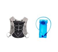 Sharplace Sac à Dos d'hydratation Hydro Water Daypack avec Poche d'hydratation de 2 L Sac de Stockage d'eau Sac d'hydratation pour la Course à Pied Cyclisme, Noir