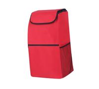Sharplace Sac de Rangement pour Chariot de Courses, avec Poche Avant, étanche, Portable, Grande capacité, Sac de Rechange, Accessoires pour Chariot, Tissu, Rouge