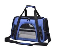 Sharplace Sac de Transport pour Animaux de Compagnie, Sac de Transport Souple avec bandoulière et Tapis Amovible pour Chiots et Chatons, Bleu