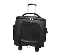 Sharplace Sac de Transport pour Chat, Sac à Main à roulettes avec poignée rétractable et roulettes universelles pour Chatons et Grands Chats, idéal pour Le, Noir