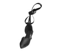 Sharplace Sandales à Talons Hauts avec Bride à la Cheville, Chaussures Confortables à Lacets réalistes pour Figurines fémininespour 1:6, Noir