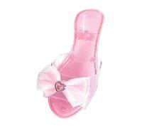 Sharplace Sandales en gelée, chaussures de princesse pour petites filles, pantoufles transparentes à la mode, décorations de fête, talons hauts pour enfants, Rose