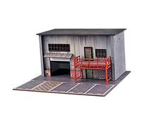 Sharplace Scène de Parking Diorama de paysage, vitrine de voiture modèle pour voitures jouets 1/64, voiture en alliage, collectionneurs