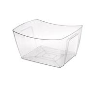 Sharplace Seau à Glace pour Les Fêtes, Seau à Champagne, Seau à Glaçons Baignoire de Rangement Transparent Légère avec Baignoire à Bière à Poignée pour Les Boissons à La Bière Au Champagne, Carré 18l