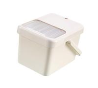 Sharplace Seau à marc de thé portable, poubelle blanche pour la maison et le bureau, accessoires de cérémonie, filtre à résidus de thé, 7 L