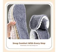 Sharplace Semelle Laine Mélangée Épaisse pour Chaussures Absorption des Chocs Contrôle des Odeurs Ajustable Adaptée à la Marche Travail Randonnée Usage Quotidien, Gris, 35
