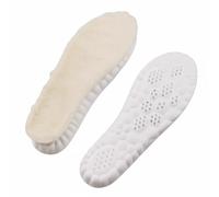 Sharplace Semelle Laine Mélangée Épaisse pour Chaussures Absorption des Chocs Contrôle des Odeurs Ajustable Adaptée à la Marche Travail Randonnée Usage Quotidien, Beige, 37