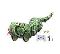 Sharplace Serpent jouet télécommandé, serpent rampant électronique réaliste, accessoire de farce, faux reptile pour enfants, idéal pour Halloween et Noël, Vert