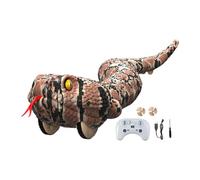 Sharplace Serpent jouet télécommandé, serpent rampant électronique réaliste, accessoire de farce, faux reptile pour enfants, idéal pour Halloween et Noël, Brun