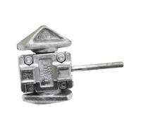 Sharplace Serrure de conteneur d'expédition intermédiaire Twist Standard Robuste Acier au Carbone Robuste Verrouillage à Gauche Serrure Manuelle sécurisée