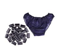 Sharplace Set 30x Slip Jetable Culotte sous-vêtements Confortable Femme Homme pour Voyages, Bleu, 7.5cm