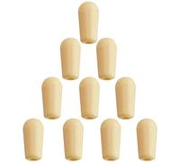 Sharplace Set de 10pcs Boutons d'Interrupteur à Bascule 3 Positions Pièces de Rechange pour Guitare Electrique, Beige