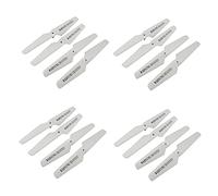 Sharplace Set de 16pcs Hélice de Rechange 2-Ailettes en Plastique pour Syma X5c X5sw X5sc X55 - Blanc