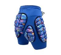Sharplace Short de Protection rembourré 3D, Pantalon, équipement de Protection pour Enfants, Patinage, équitation, Bleu M