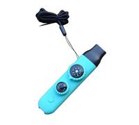 Sharplace Sifflet d'urgence 7 en 1 avec Fonction d'urgence, Boussole, Lampe de Poche pour Aventure, Kayak, Alpinisme, randonnée, Bleu Foncé