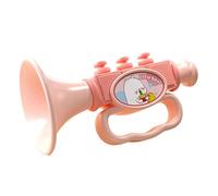 Sharplace Sifflet musical amusant en forme de petite trompette pour tout-petits de 2 à 4 ans, cadeau d'anniversaire, Rose