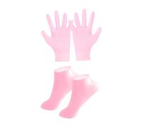 Sharplace SILICONE GLANTES SOCKS Hands Care Talels Care, Spa Tools, Portable for Women Hands Feet Care for Holidays Utilisation quotidienne, Rose