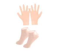 Sharplace SILICONE GLANTES SOCKS Hands Care Talels Care, Spa Tools, Portable for Women Hands Feet Care for Holidays Utilisation quotidienne, Couleur de Peau