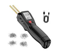 Sharplace Soudeuse PP, réparation PP, robuste, 200 agrafes, portable, tension d'entrée 5 V, avec poignée ergonomique, machine de soudage par agrafeuse à, Noir