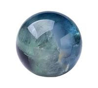 Sharplace Sphère Sculpture Naturelle Quartz Figurine Boule de Cristal Fluorite Pierre Ornementale pour Harmoniser la