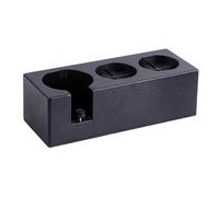 Sharplace Station de Dosage D'espresso, Support de Tamponnage, Organisateur D'outils de Café Multifonctionnels Facilement Accessibles, Support de Porte-Filtre P, Noir
