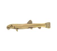 Sharplace Statue de loche en laiton, collection de figurines de loche, sculpture animale antique, design vintage pour bureau, chambre à coucher, meuble TV