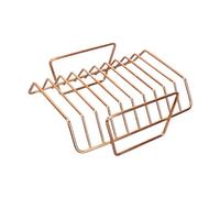 Sharplace Support à côtes en Acier Inoxydable antiadhésif de qualité supérieure, Robuste et, idéal pour rôtir à la Maison, en Plein, Or Rose