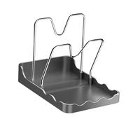 Sharplace Support à couvercles antirouille, multifonctionnel et facile à utiliser, pour la cuisine et de travail. En acier inoxydable, Contient 2 Couvercles de Casserole