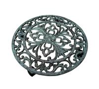 Sharplace Support à Plantes, bac à Fleurs Mobile, Accessoire Multifonctionnel en Fonte pour Jardin, Robuste et Facile à déplacer, Chariot à Fleurs, Bleu