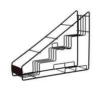 Sharplace Support à sirop de café, Organisateur de comptoir de Cuisine, Pratique et Facile à Installer, Support de Bouteille de Boisson, Support de Rangement de, 4 Grilles