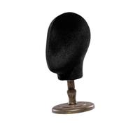 Sharplace Support de Perruque avec Tête Mannequin pour Chapeaux, Base marron