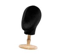 Sharplace Support de Perruque avec Tête Mannequin pour Chapeaux, Socle en bois