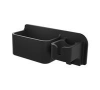 Sharplace Support de sèche-cheveux en silicone pour toilettes, support mural polyvalent, peu encombrant, pour salle de bain, support de sèche-cheveux pour la, Noir