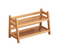 Sharplace Support de sirop de café, support d'assaisonnement, présentoir de tasse multifonctionnel, de tasse, étagère de comptoir de cuisine pour bureau de, Couleur Du Bois