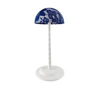 Sharplace Support de tête de perruque, présentoir de chapeau, support de table antidérapant en dentelle, de rangement pour coiffer les perruques et sécher les, Bleu