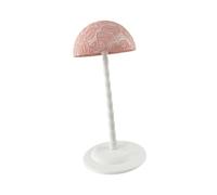 Sharplace Support de tête de perruque, présentoir de chapeau, support de table antidérapant en dentelle, de rangement pour coiffer les perruques et sécher les, Rose